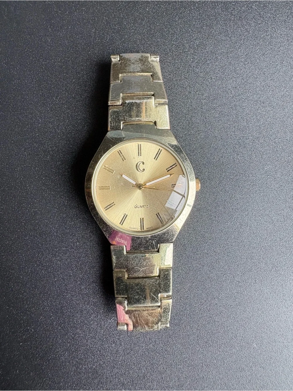 Gold Tone‎ Quartz Watch with 'C' Logo